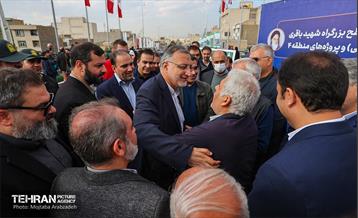 آیین افتتاح تقاطع غیرهمسطح پل شهید محسن سیفی 16