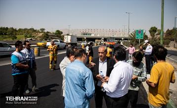 بازدید از آخرین وضعیت بهسازی روکش آسفالت آزادگان 3
