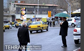 بارش باران در تهران 14