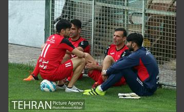 تمرین تیم فوتبال پرسپولیس تهران