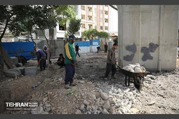 اینجا کارگاهه؛ پل تقاطع غیر همسطح در بزرگراه شهید باقری 5