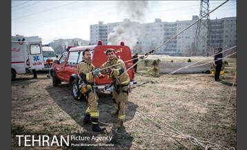 مانور عملیاتی آتشنشانان جنوب تهران 10