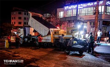 عملیات آسفالت ریزی در منطقه 5 30