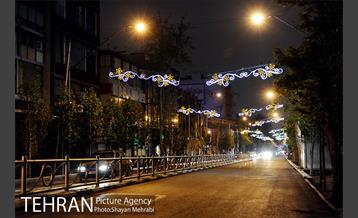 آذین بندی خیابان ولیعصر(عج) به مناسبت عید نیمه شعبان 3