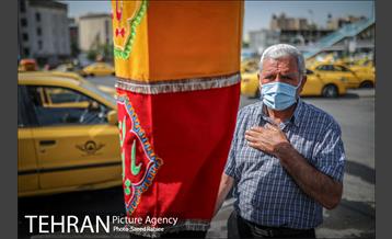 تکیه سیار عزای حسینی در پایانه تاکسیرانی سازمان آب 14