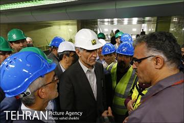 بازدید شهردار تهران از خط ۷ مترو  23