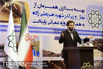 آیین افتتاح زیرگذر و تونل شهید ضربعلی زاده با حضور شهردار تهران 9