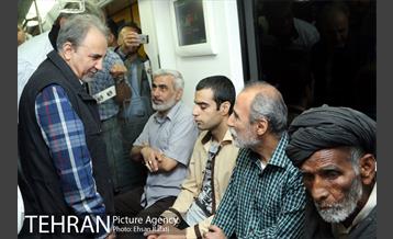 مترو سواری شهردار تهران به مناسبت روز جهانی بدون خودرو 22