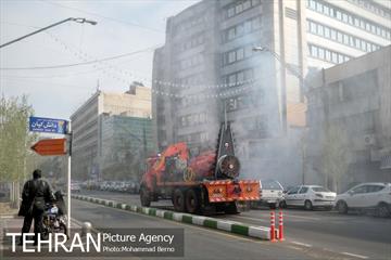 عملیات ضدعفونی المان های شهری منطقه 6 16