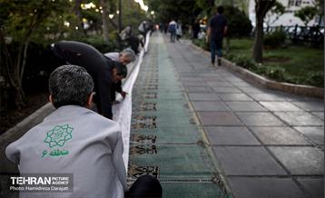 پویش ماه مهربانی و برپایی سفره کریمانه در منطقه 6