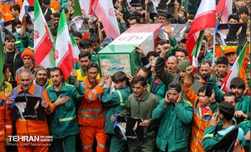 تشییع پیکر مطهر پاکبان شهید «حسن خیران»