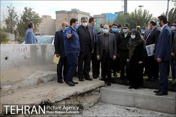 بازدید شهردار تهران از پروژه کانال شماره یک بزرگراه آزادگان 16