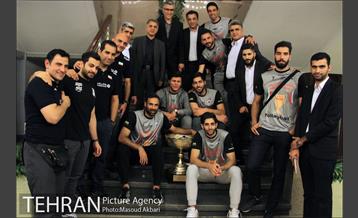 جشن قهرمانی لیگ والیبال و رونمایی از پیراهن تیم ملی