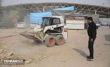 خدمات شهرداری منطقه 5 در گذرگاه مرزی مهران 7