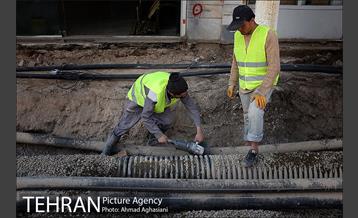 سنگ فرش خیابان پامنار‎ 18