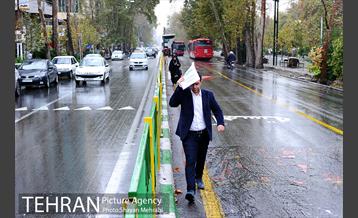 بارش باران پاییزی در تهران 18