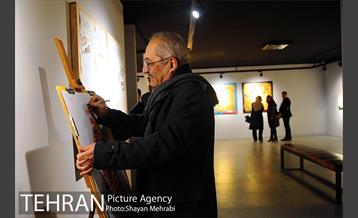 افتتاح ششمین نمایشگاه خط‌نگاره‌های ابراهیم حقیقی 5