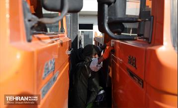 مانور برف روبی شهرداری منطقه 20