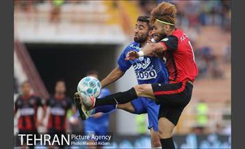 دیدار سیاه جامگان و استقلال تهران در لیگ برتر فوتبال 19