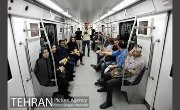 شبگردی اصحاب رسانه در خط 7 مترو تهران 34