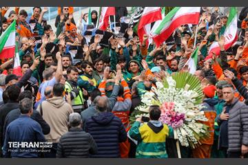 تشییع پیکر مطهر پاکبان شهید «حسن خیران»