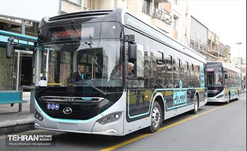 بهره‌برداری از اتوبوس های برقی شهر تهران 39