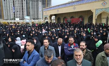 مراسم تشییع شهیده فائزه رحیمی در هوافضای سپاه 14