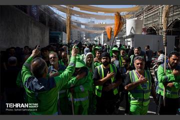 دسته عزاداری پاکبانان شهر تهران در کربلا 8