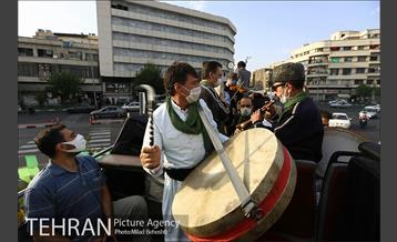 کاروان غدیر خوانى در خیابان هاى تهران 3