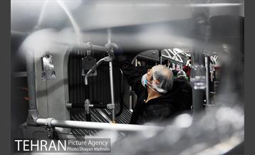 عملیات ضد عفونی کردن اتوبوس های تهران 30