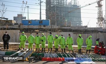 مانور سراسری برف روبی در منطقه 1 تهران 1