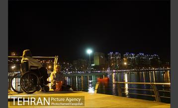 نمای غروب و شب دریاچه خلیج فارس 15