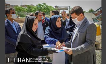 بازدید مهندس شاپور رستمی معاون هماهنگی و امور مناطق شهرداری تهران از پروژه های منطقه ۸ 5