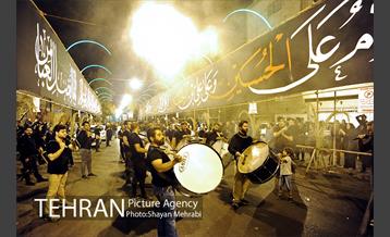 عزاداری شب پنجم ماه محرم در محله گرگان 41