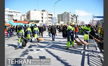 خدمات رسانی شهرداری تهران در راهپیمایی 22 بهمن 7