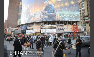 دسته عزاداری دمام زنی در بلوار کشاورز 11