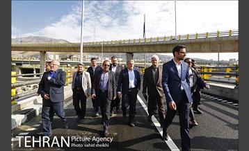 بازدید و آیین بهره برداری از قطعه شمالی و پایانی بزرگراه شهید صیاد شیرازی 7