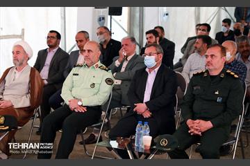 آیین کلنگ زنی ساخت سومین کلانتری منطقه هشت