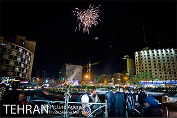 نور افشانی میدان ولیعصر(عج) به مناسبت نیمه شعبان 5