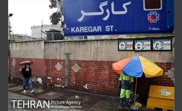 بارش باران پاییزی در تهران- 2