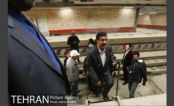 بازدید سرپرست شهرداری تهران از خط 6 مترو تهران 17