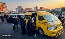 خدمت‌رسانی رایگان تاکسی‌های شهری به شرکت‌کنندگان مراسم تشییع پیکر آقای شهید ایران 3