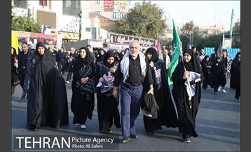 حضور شهروندان منطقه 15 در راهپیمایی اربعین امام حسین(ع) 11