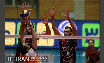 دیدار تیم های والیبال بانک سرمایه  و سایپا تهران