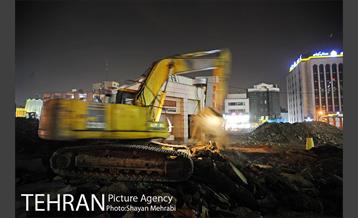 هم‌اکنون؛ جمع‌آوری کارگاه عمرانی میدان هفت تیر 40