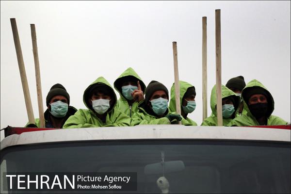 مانور عملیات برف روبی شهرداری منطقه شش 27