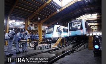 عملیات ضدعفونی کردن مترو تهران 8