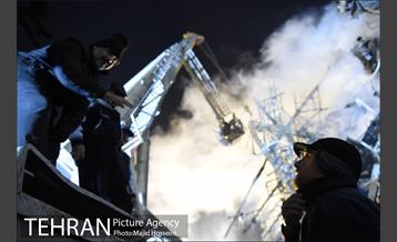 امداد رسانی شبانه در حادثه پلاسکو 23