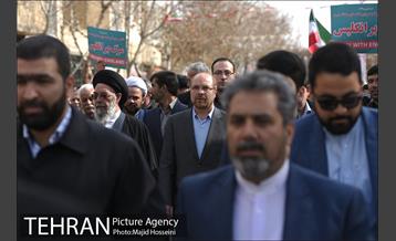 حضور دکتر قالیباف در راهپیمایی 22 بهمن 2