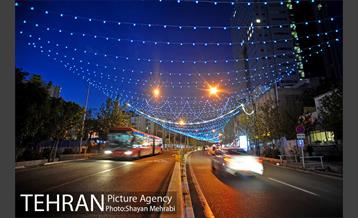 تونل نوری از میدان ونک تا بلوار میرداماد 2